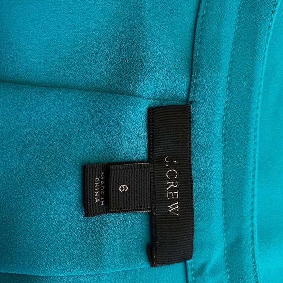 J.Crew V-Neck Top in Teal - Picture 5 of 7